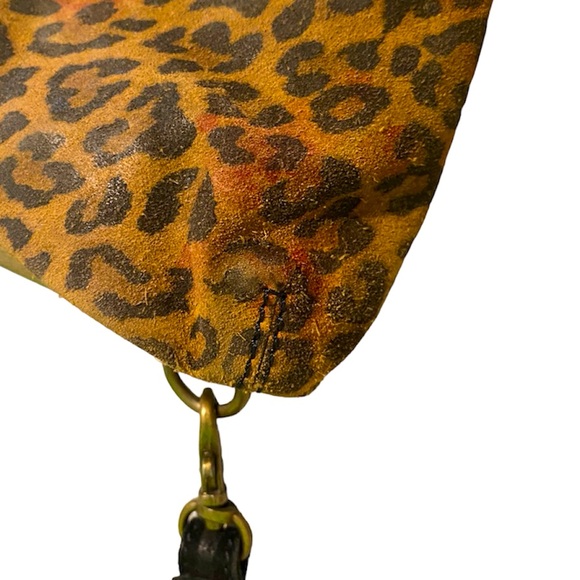 Tasha Polizzi Collection Cheetah Print Gold Turquoise Clutch Wristlet Western - Picture 4 of 15